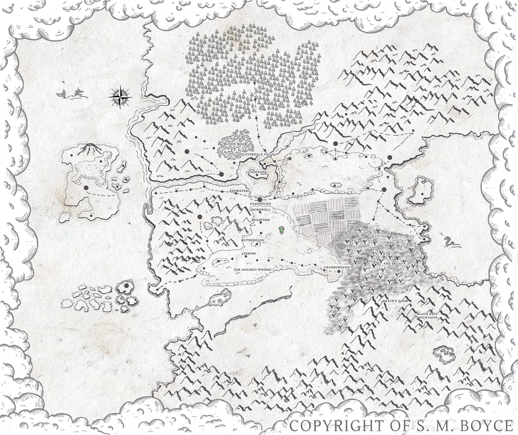 Wraithblade Map – S. M. Boyce